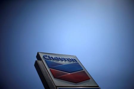 The logo of Chevron (CVX) is seen in Los Angeles, California, United States, April 12, 2016. REUTERS/Lucy Nicholson/File Photo