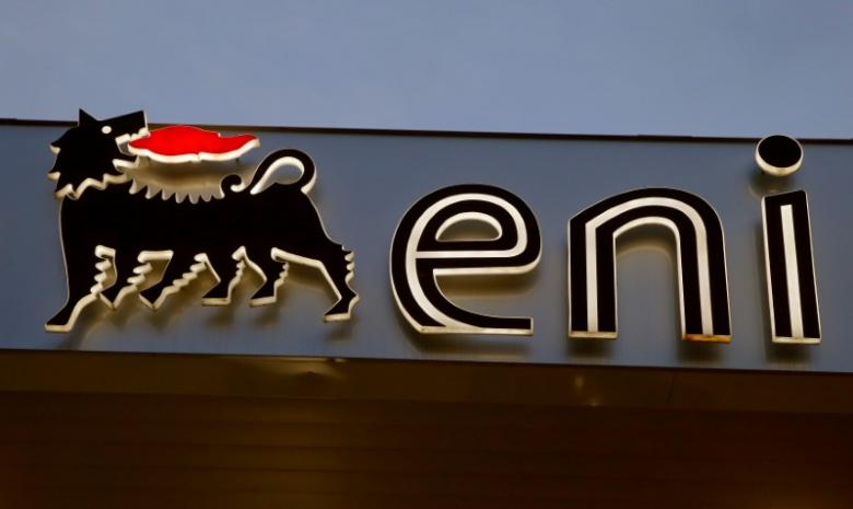 The logo of Italian Eni energy company is seen at a Agip gas station in Lugano, Switzerland June 3, 2016.  REUTERS/Arnd Wiegmann