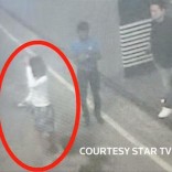 A woman who was detained at Kuala Lumpur airport, identified from CCTV footage at the airport and who was alone when she was apprehended, according to police in a statement, is seen circled in red in this still frame taken from video released February 16, 2017, showing CCTV footage courtesy of Star TV. MANDATORY CREDIT STAR TV Via REUTERS TV