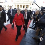 German Chancellor Angela Merkel arrives at the European Union leaders summit in Valletta, Malta, February 3, 2017.    REUTERS/Yves Herman