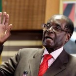 Zimbabwe's President Robert Mugabe gestures during his 93rd birthday celebrations in Harare, Zimbabwe, February 21, 2017. REUTERS/Philimon Bulawayo