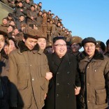 North Korean leader Kim Jong Un guides the test-fire of Pukguksong-2 on the spot, in this undated photo released by North Korea's Korean Central News Agency (KCNA) in Pyongyang February 13, 2017. KCNA/Handout via Reuters