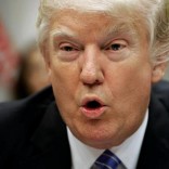 U.S. President Donald Trump speaks during a listening session with the Retail Industry Leaders Association and member company CEOs in the Rosevelt Room of the White House in Washington, U.S., February 15, 2017.      REUTERS/Joshua Roberts