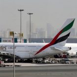 FILE PHOTO: Emirates aircraft are seen at Dubai International Airport, United Arab Emirates May 10, 2016. REUTERS/Ashraf Mohammad/File Photo