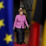 FILE PHOTO: German Chancellor Angela Merkel arrives at the EU summit in Brussels, Belgium, March 9, 2017.    REUTERS/Dylan Martinez/File photo