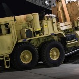 A Terminal High Altitude Area Defense (THAAD) interceptor arrives at Osan Air Base in Pyeongtaek, South Korea, in this handout picture provided by the United States Forces Korea (USFK) and released by Yonhap on March 7, 2017. USFK/Yonhap via REUTERS