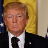 U.S.  President Donald Trump listens during a joint news conference with NATO Secretary General Jens Stoltenberg hold  in the East Room at the White House in Washington, U.S., April 12, 2017. REUTERS/Jonathan Ernst