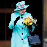 Britain's Queen Elizabeth leaves the Easter Sunday service in Windsor Castle, in Windsor, Britain, April 16, 2017. REUTERS/Peter Nicholls