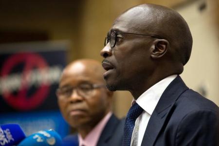 South Africa's Finance Minister Malusi Gigaba attends a news conference in Pretoria, South Africa April 4, 2017. REUTERS/James Oatway