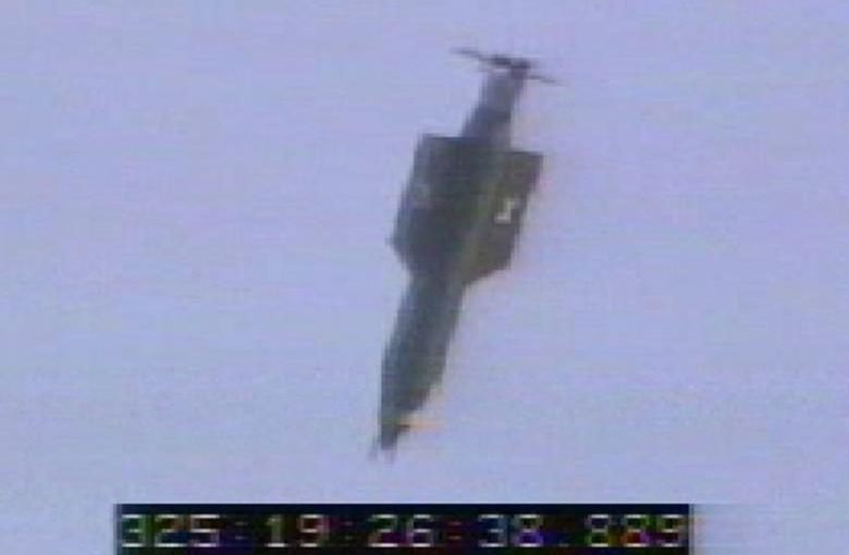 The GBU-43/B is launched from a MC-130E Combat Talon I at Eglain Air Force Base in Florida on November 21, 2003. REUTERS/U.S. Air Force photo/Handout/File photo