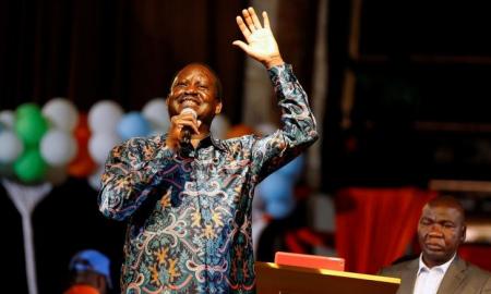 Kenyan opposition leader from Coalition for Reforms and Democracy (CORD) Raila Odinga addresses the 2017 general elections aspirants conference organised by the opposition parties in the capital Nairobi, Kenya January 11, 2017. REUTERS/Thomas Mukoya