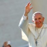 Pope Francis waves as he arrives to lead a special Jubilee audience in Saint Peter's square at the Vatican October 22, 2016. REUTERS/Tony Gentile