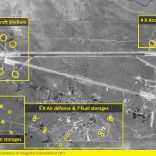 The Syrian Shayrat airfield base is pictured in undated before and after (taken April 7, 2017) satellite imagery, in Homs Syria. ImageSat International N.V. © 2017/Handout via REUTERS