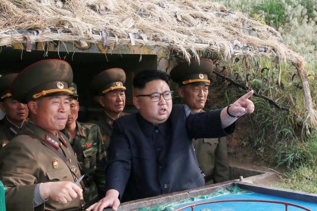 North Korean leader Kim Jong Un.   KCNA/ via REUTERS