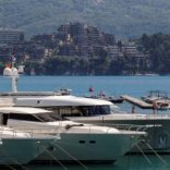 Newly-built real estate is seen behind luxury yachts in Budva, Montenegro, May 15, 2017.  REUTERS/Stevo Vasiljevic