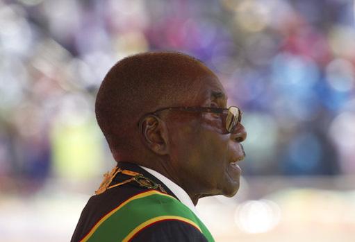 Zimbabwean President Robert Mugabe attends the country's 37th Independence celebrations in Harare, Tuesday, April, 18, 2017. Zimbabwe is celebrating 37 years of Independence from British colonial rule with the ruling Zanu Pf party calling on patriots to uphold and cherish the values that informed the liberation struggle.
 (AP Photo/Tsvangirayi Mukwazhi)