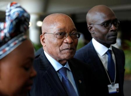 South African President Jacob Zuma tours the World Economic Forum on Africa meeting in Durban, South Africa, May 3, 2017. REUTERS/Rogan Ward