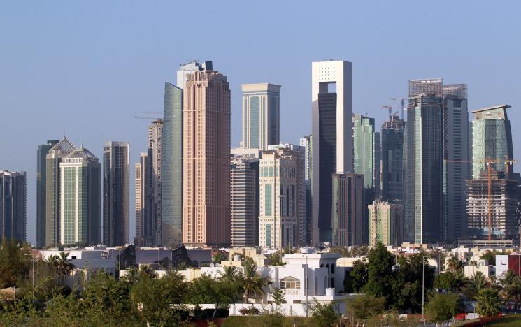 FILE PHOTO: A view shows buildings in Doha, Qatar, June 9, 2017. REUTERS/Naseem Zeitoon