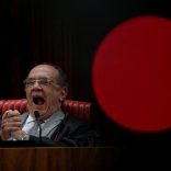 President of the Superior Electoral Court Gilmar Mendes reacts during a session by Brazil's electoral court taking up 2014 case that could unseat President Michel Temer, in Brasilia, Brazil, June 6, 2017. REUTERS/Ueslei Marcelino