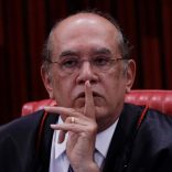 President of the Superior Electoral Court Gilmar Mendes gestures during a session where Brazil's electoral court will take up 2014 case that could unseat President Michel Temer, in Brasilia, Brazil June 8, 2017. REUTERS/Ueslei Marcelino