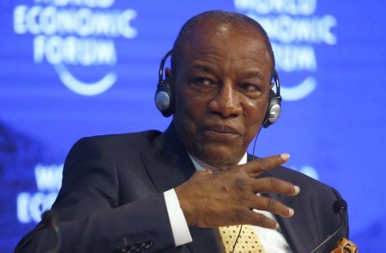Alpha Conde, President of Guinea attends the World Economic Forum (WEF) annual meeting in Davos, Switzerland January 19, 2017.  REUTERS/Ruben Sprich/Files