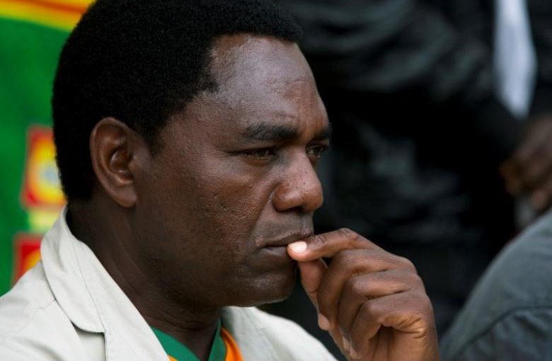 FILE PHOTO: United Party for National Development (UPND) Presidential candidate Hakainde Hichilema looks on during a rally in Lusaka January 18, 2015.  REUTERS/Rogan Ward/File Photo