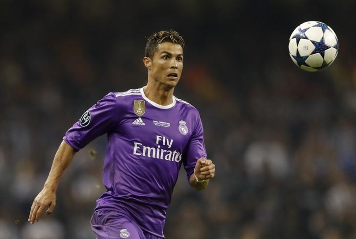 Britain Soccer Football - Juventus v Real Madrid - UEFA Champions League Final - The National Stadium of Wales, Cardiff - June 3, 2017 Real Madrid's Cristiano Ronaldo in action Reuters / Carl Recine Livepic/Files