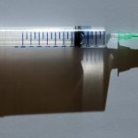 A syringe.