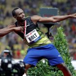 Athletics - IAAF Diamond League Herculis meeting - 100m Men - Louis II Stadium, Monaco - July 21, 2017. Jamaican sprinter Usain Bolt reacts.     REUTERS/Eric Gaillard