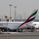 FILE PHOTO - Emirates Airlines aircrafts are seen at Dubai International Airport, United Arab Emirates May 10, 2016. REUTERS/Ashraf Mohammad