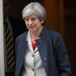 FILE PHOTO: Britain's Prime Minister Theresa May leaves Downing Street in London, Britain June 29, 2017. REUTERS/Toby Melville