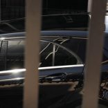 The car believed to be carrying Real Madrid's Portuguese soccer star Cristiano Ronaldo enters a back door garage before he was to testify on charges of tax fraud in Pozuelo de Alarcon, outside Madrid, Spain, July 31, 2017.  REUTERS/Susana Vera