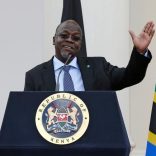 FILE PHOTO: Tanzania's President John Magufuli addresses a news conference during his official visit to Nairobi, Kenya October 31, 2016. REUTERS/Thomas Mukoya/File Photo