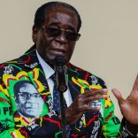 Zimbabwe President Robert Mugabe speaks at the party's annual conference on December 17, 2016 in Masvingo.
Zimbabwe's ruling ZANU-PF party's congress endorsed on December 17, 2016 President Robert Mugabe as its candidate for the 2018 election, which could extend his 36 years in office. The leader was endorsed by all party structures at the meeting held in Masvingo, 300 kilometres (186 miles) southeast of the capital Harare. / AFP / Jekesai NJIKIZANA        (Photo credit should read JEKESAI NJIKIZANA/AFP/Getty Images)