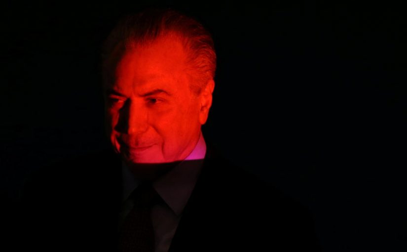 Brazilian President Michel Temer talks to the audience during the Brazilian Steel Conference in Brasilia, Brazil August 22, 2017. REUTERS/Adriano Machado