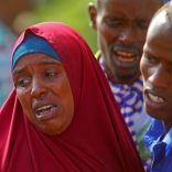 Relatives mourn the killing of their kin in an attack by Somali forces and supported by U.S. troops, at the Madina hospital in Mogadishu, Somalia, August 25, 2017. REUTERS/Feisal Omar