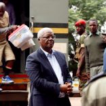 Former Zimbabwe finance minister Ignatius Chombo arrives at court to face corruption charges, in Harare, Zimbabwe, November 27, 2017. REUTERS/Philimon Bulawayo