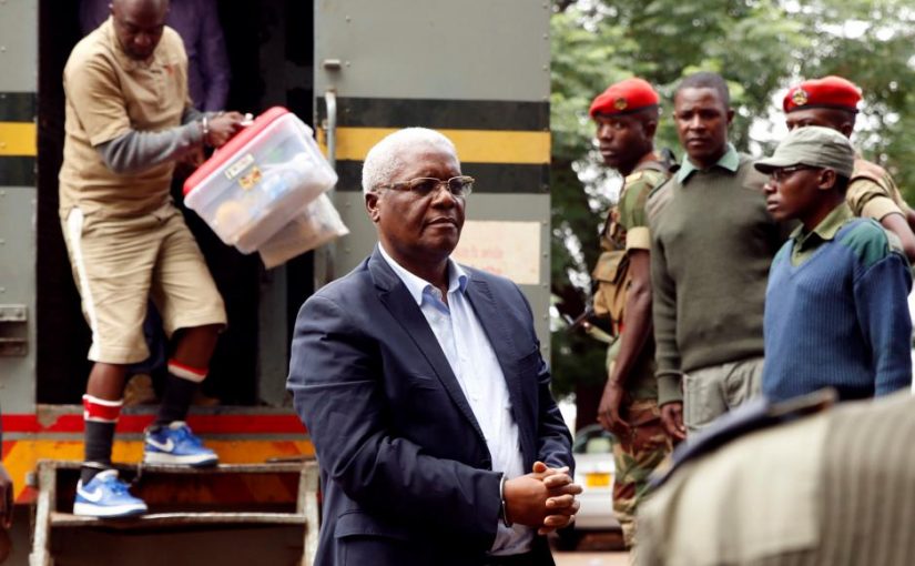 Former Zimbabwe finance minister Ignatius Chombo arrives at court to face corruption charges, in Harare, Zimbabwe, November 27, 2017. REUTERS/Philimon Bulawayo