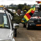 Robert Mugabe steps down...19 November 2017. Thousands of people thronged the city of Harare to participate in the historic march to State House to get rid of President Robert Gabriel Mugabe who has been in power since independence in 1980. The march was preceded by a massive rally by all citizens which have been organized by the Zimbabwe National Liberation War Veterans Association led by Comrades Chris Mutsvangwa, Victor Matemadanda and Douglas Mahiya. Outside State House, the official residence, some people staged a sit-down protest in front of a line of troops. At the same time political parties, human rights organisations and citizens yesterday hailed the  Zimbabwe Defence Force for guaranteeing safety of the people as they steeped in to restore sanity in Government. 
Picture:Moeletsi Mabe/Sunday Time