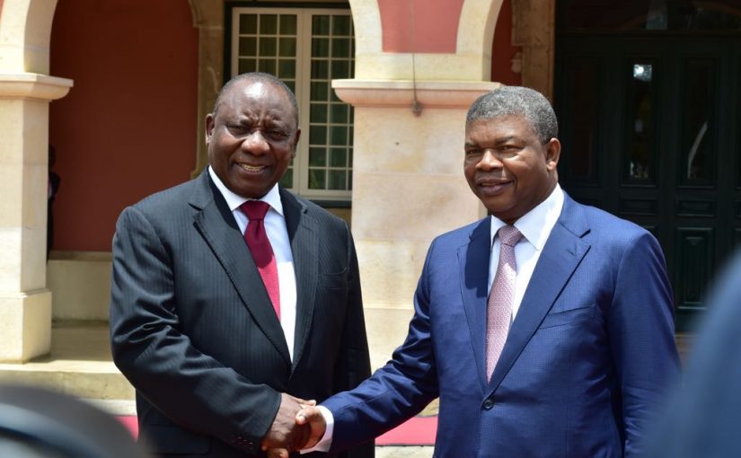 Resultado de imagem para Cyril Ramaphosa Angola