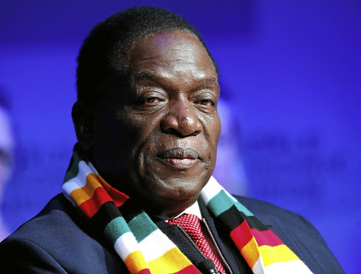 Zimbabwe's President Emmerson Mnangagwa attends the World Economic Forum (WEF) annual meeting in Davos, Switzerland January 24, 2018.  REUTERS/Denis Balibouse - RC1EF67A3500