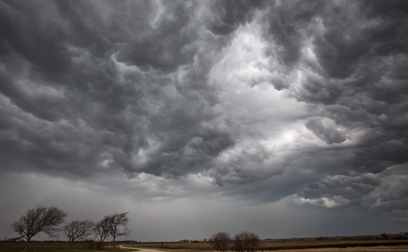 1-29-13-Storm Over Farm - Decatur, Texas